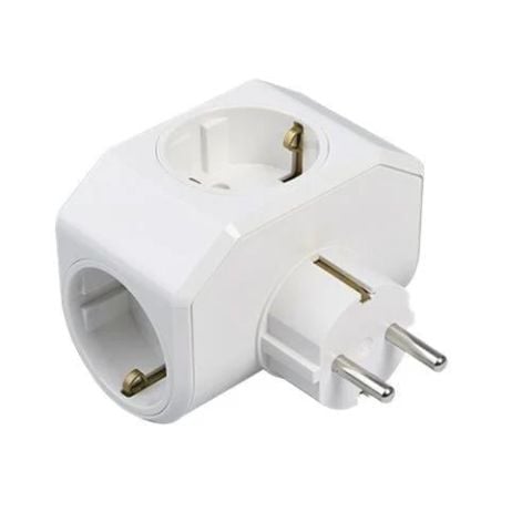 Viko Yonca Plus Beyaz Üçlü Toprakli Priz