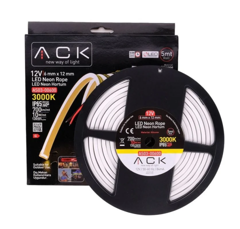ACK 24V Neon Hortum 3000K 25Mt/Makara 2835 AS03-00700
