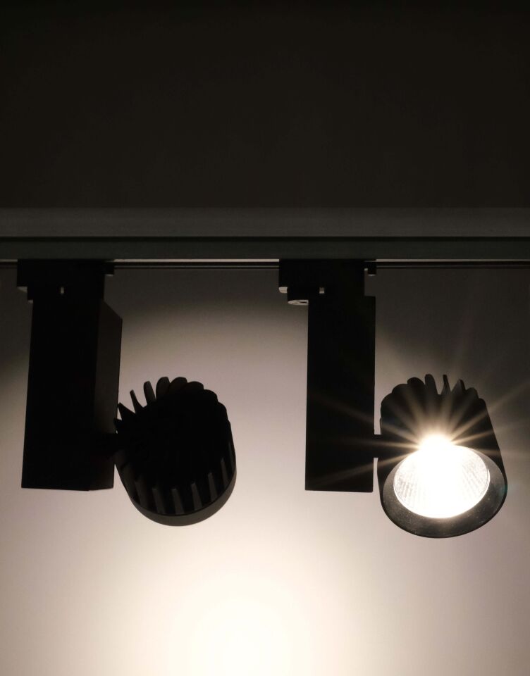 ACK 30W Sıyah 3000K Cob Led Monofaze Ray Armatürü AD30-04501