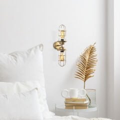 Aydinlatmadunyam Aplik Gold Mahoni-13208