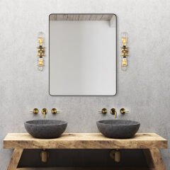 Aydinlatmadunyam Aplik Gold Mahoni-13208