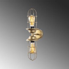 Aydinlatmadunyam Aplik Gold Mahoni-13208