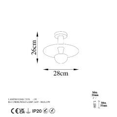 Aydinlatmadunyam Plafonyer Copper Kurt-13353