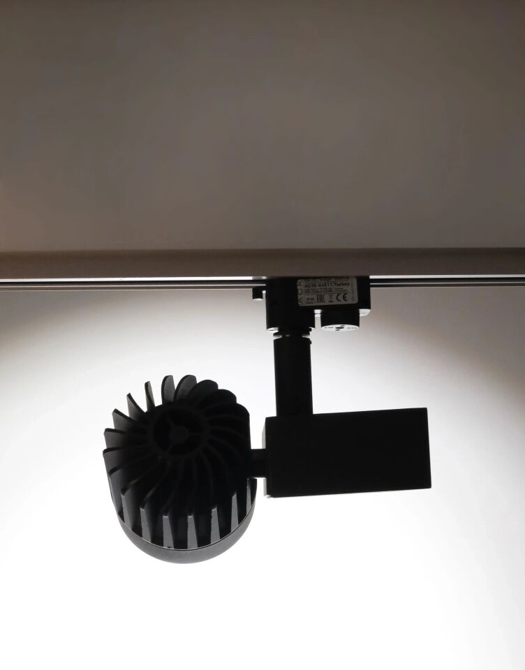 ACK 30W Sıyah 4000K Cob Led Monofaze Ray Armatürü AD30-04511