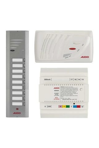 Audio SA201 Konsept Serisi 9 Daire Kapıcısız Sesli Diafon Paketi