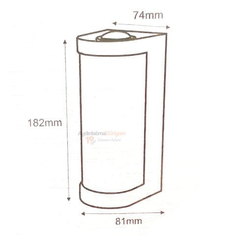 Cata 9W Led Aplik Gün Işığı Lara Ct-7079