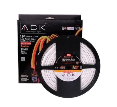 ACK 24V Neon Hortum Amber 25Mt/Makara 2835 AS03-00708