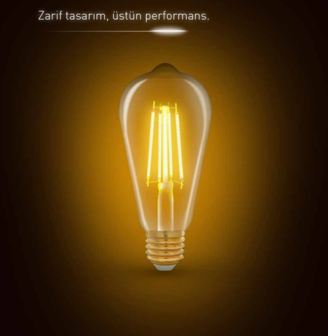 Panasonic E27 LED Filaman Rustik Lamba 7W 806lm 2700K