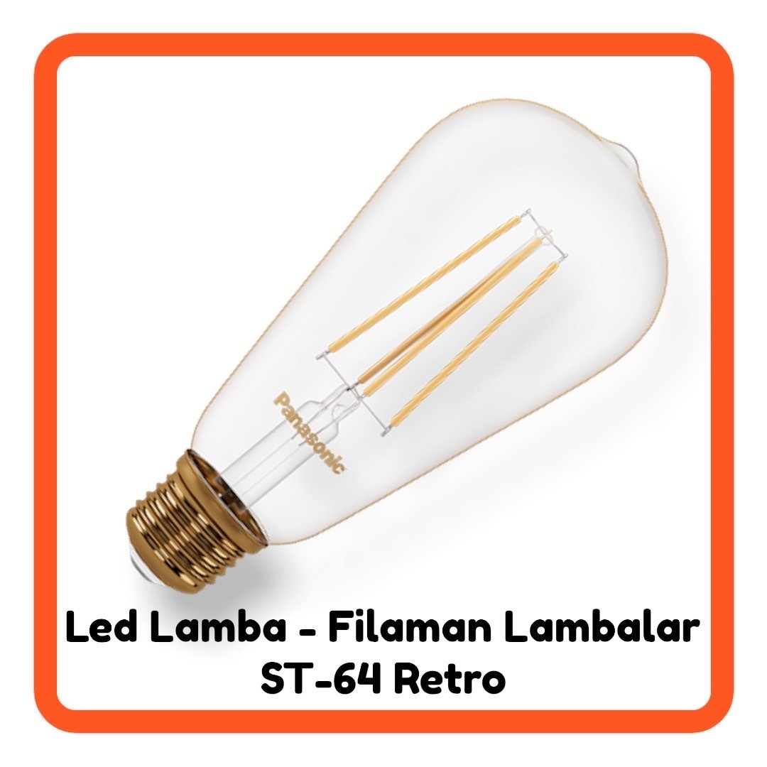 Panasonic E27 LED Filaman Rustik Lamba 7W 806lm 2700K