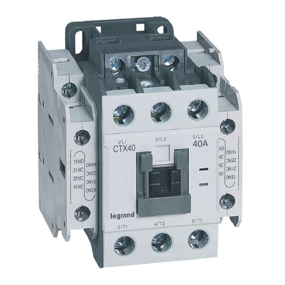 Legrand  CTX³ 3P kontaktör 40A 2NA+2NK 24V DC bobinli LEG-416131