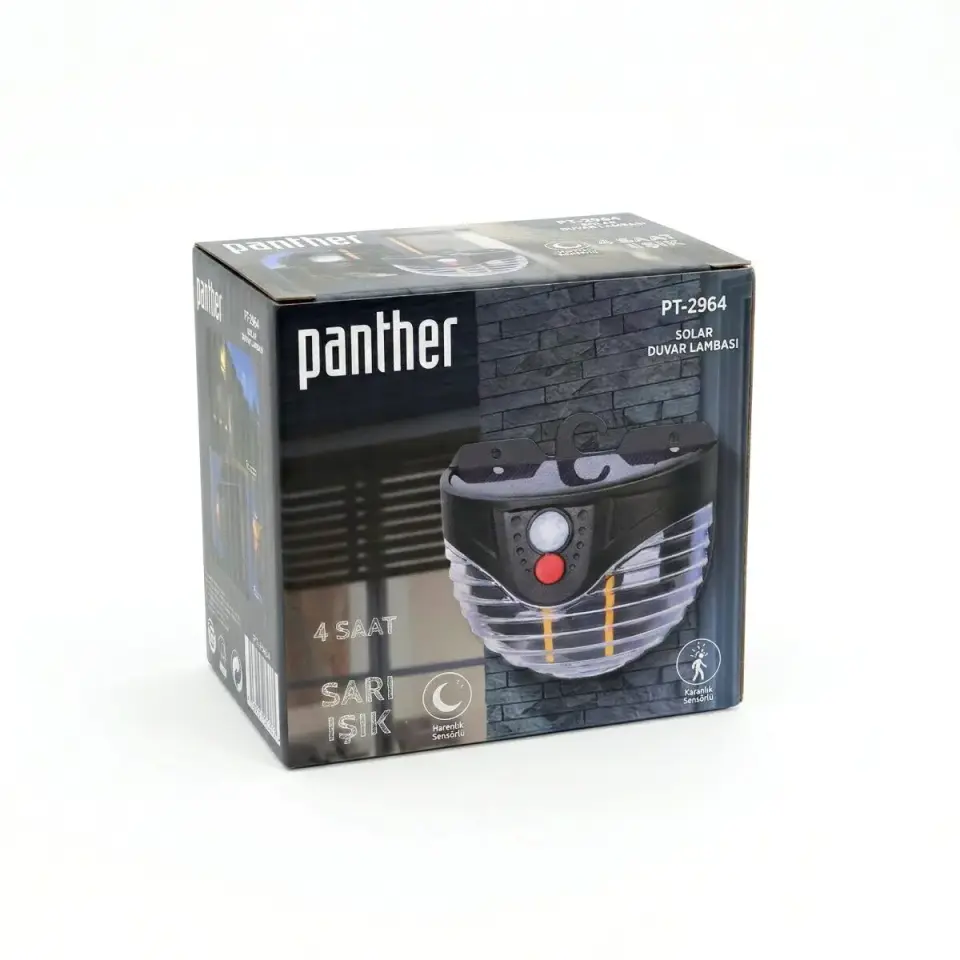 Panther Pt-2964 Solar Led Duvar Lambasi