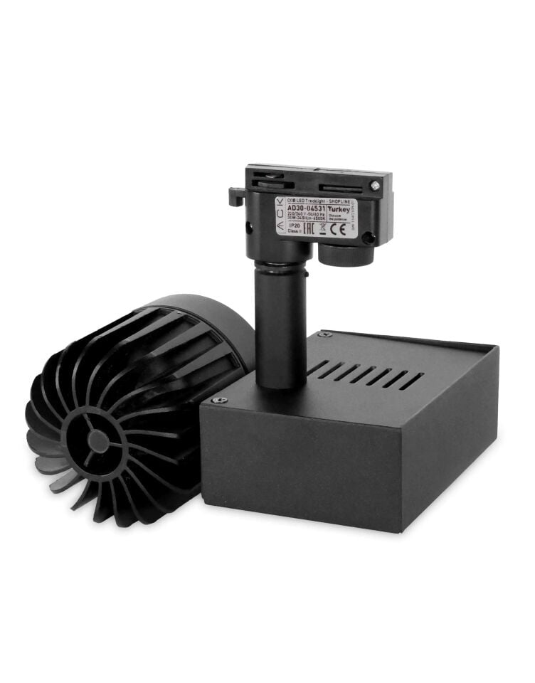 ACK 30W Sıyah 6500K Cob Led Monofaze Ray Armatürü AD30-04531