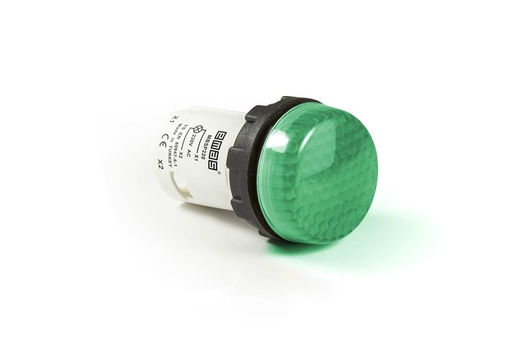 Emas B Serisi Monoblok Petek Sinyal 220V Yeşil - MBSP220Y