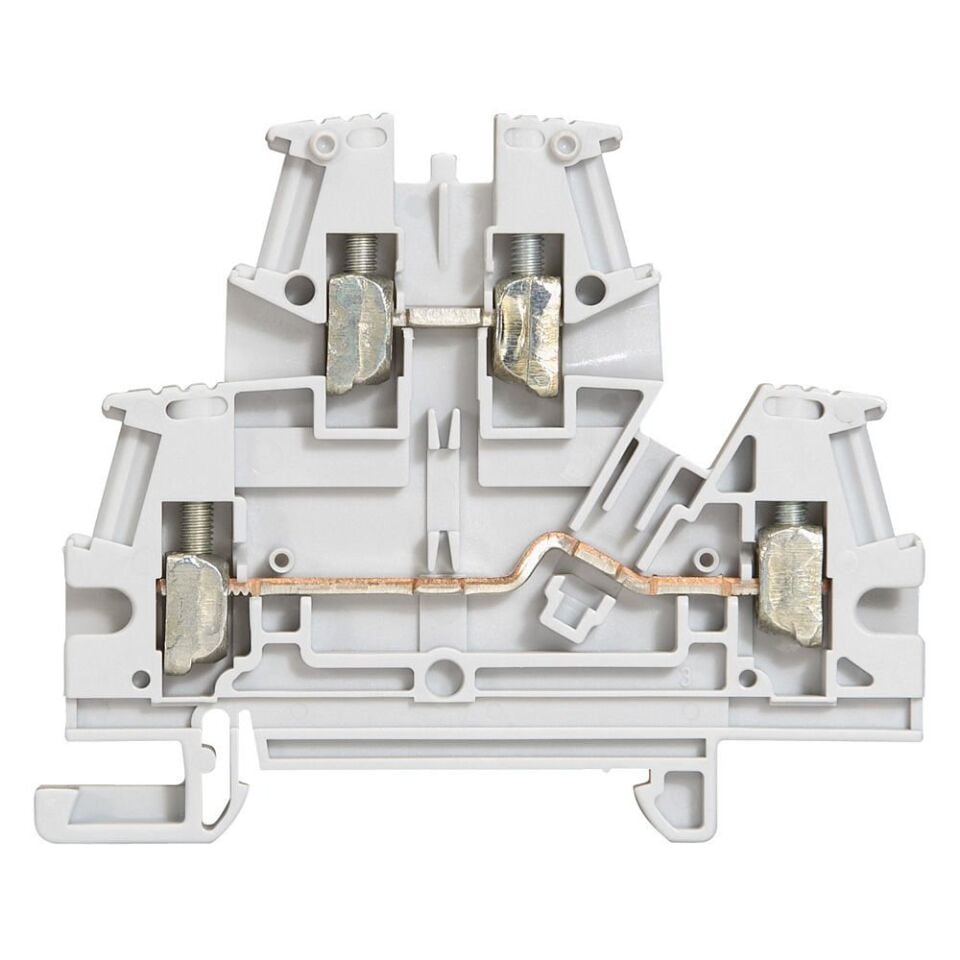 Legrand  Viking3  2katlı 2 bağlantı vida bağlantı adım 6mm Gri Anma kesit 4mm² LEG-037168