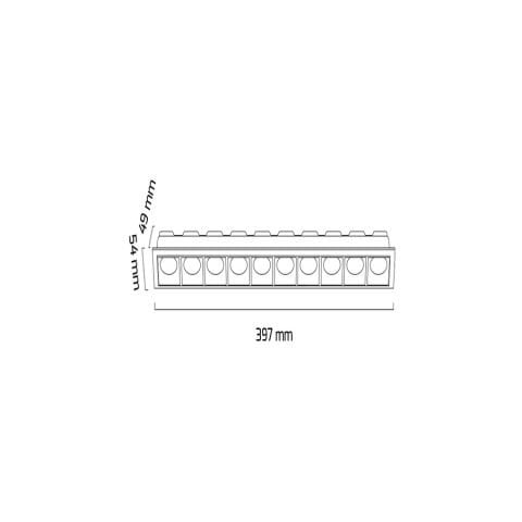 Goya Gy 5111 Siyah Kasa 20W 3000K Po Led Downlıght