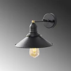 Aydinlatmadunyam Aplik BlackAntique Conical-12195