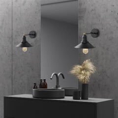 Aydinlatmadunyam Aplik BlackAntique Conical-12195