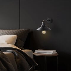 Aydinlatmadunyam Aplik BlackAntique Conical-12195