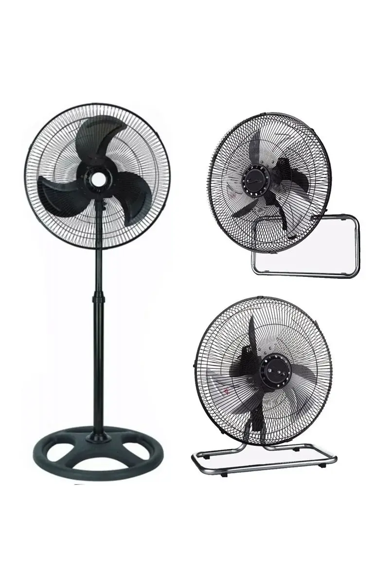 Vanti KCF276 130W 18 inç Metal 3 Kanatlı Sanayi Tipi Duvar Masa ve Ayaklı Vantilatör