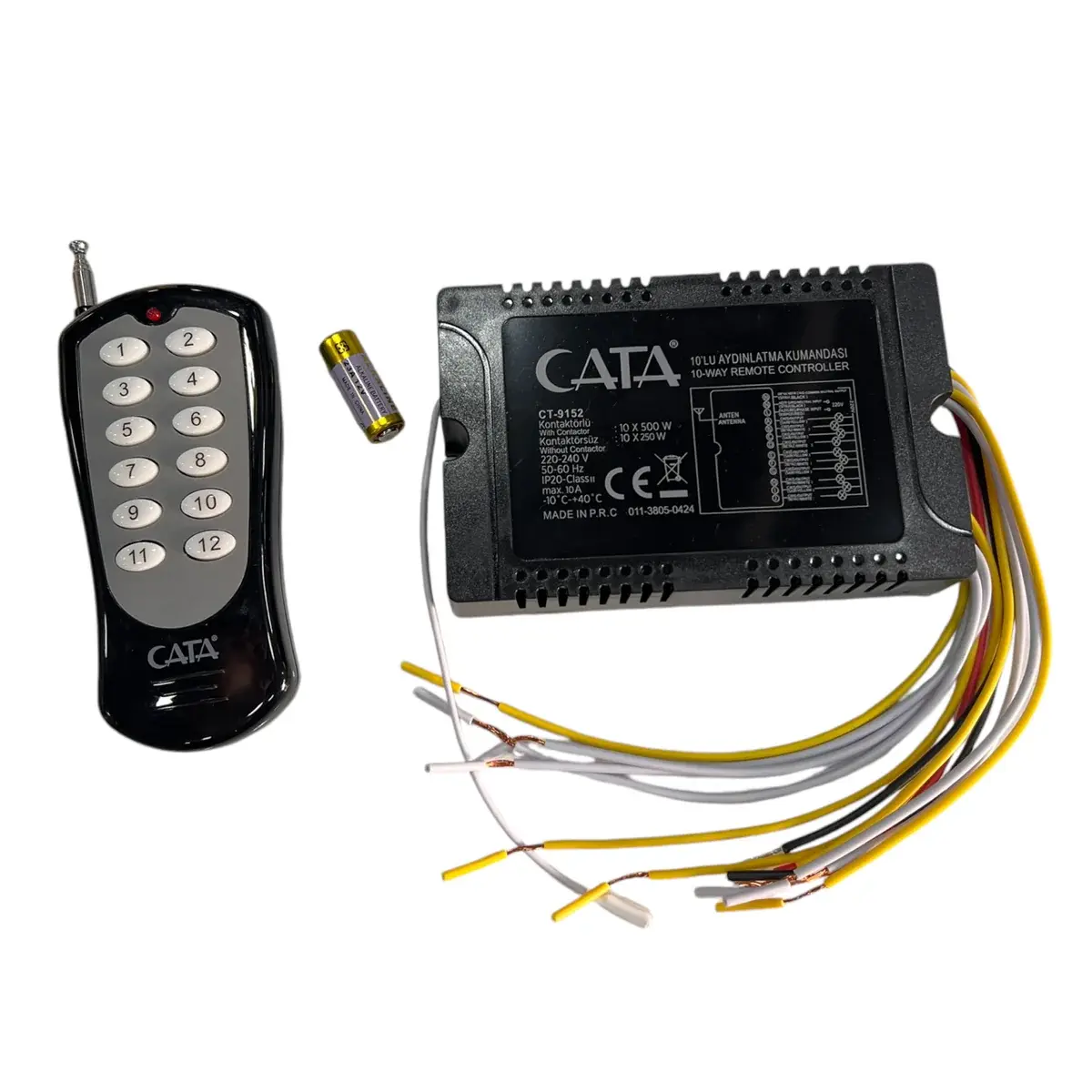 Cata 10 Lu Kanal Avize Kumandası 10x500 W CT-9152