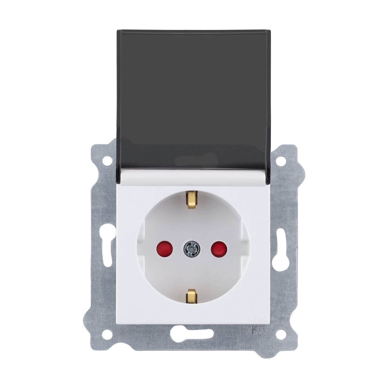 Exen Beyaz Modül+Kapak  Kapakli Çocuk Korumali Toprakli Priz
