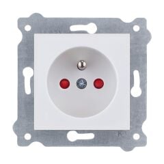 Exen Beyaz Modül+Kapak  Çocuk Korumali Ups Priz