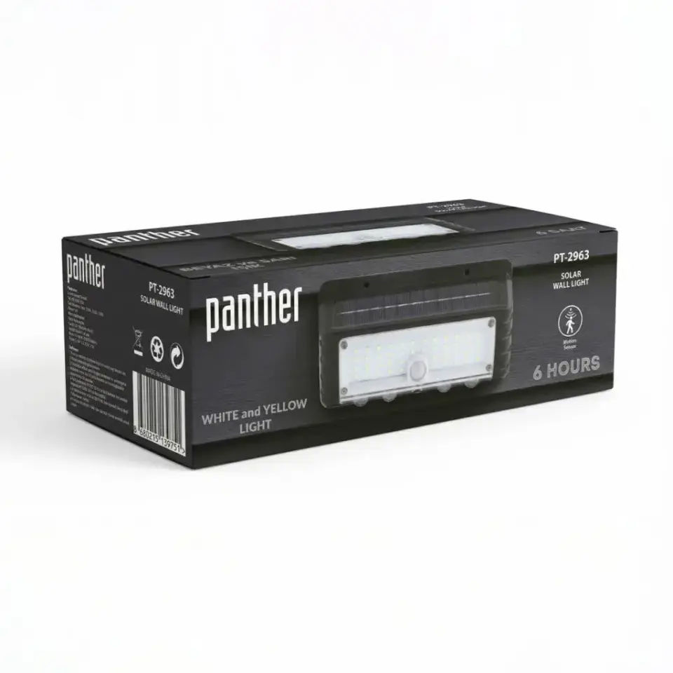 Panther Pt-2963 Solar Led Duvar Lambasi