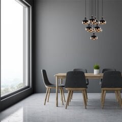 Aydinlatmadunyam Sarkit Black Yildo-M-6893