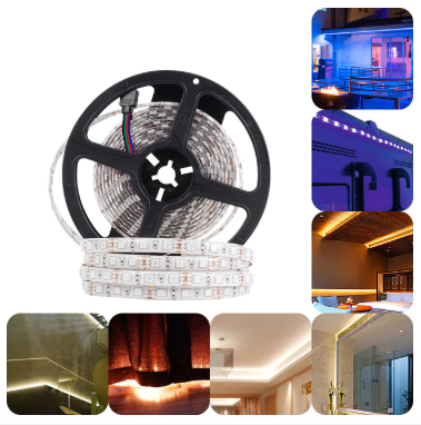 Rgb Şerit Led Seti ( 5 Mt Rgb Led 3 Renk + Trafo + Rgb Kumanda )