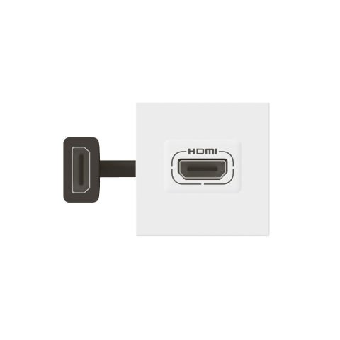 Legrand  Önceden Sonlan. HDMI Priz, HDMI 2.0, 2M, Beyaz LEG-078979L