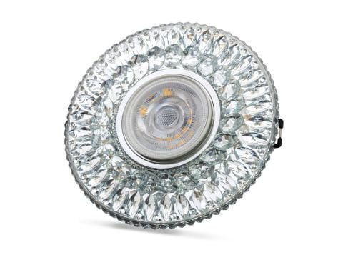 Noas Athena 3W 4000K Natural Beyaz Led Çerçeveli Dekoratif Kristal Cam Boş Kasa YL65 1777