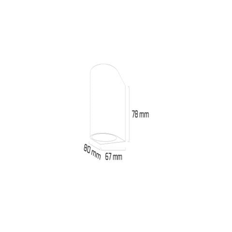 Goya Gy 6224 - Sıva Üstü Led Duvar Armatür 3W Beyaz Kasa/3000K