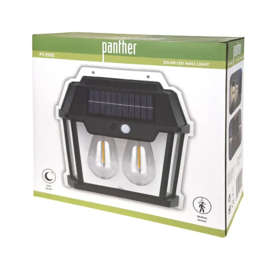 Panther Pt-2992 Solar Led Duvar Lambasi
