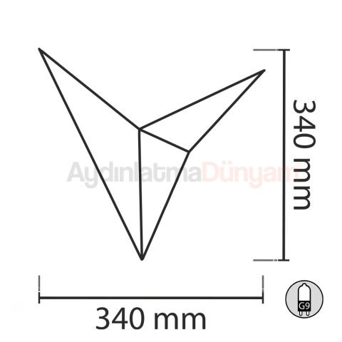 Aydinlatmadunyam Beyaz Kasa Dekoratif Aplik YL-NUW-3202