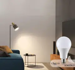 Cata 12 Watt Sensörlü Led Ampul CT-4259 Beyaz Işık