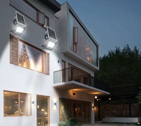 200W Kumandalı  Led Solar Projektör CT-4649 Cata