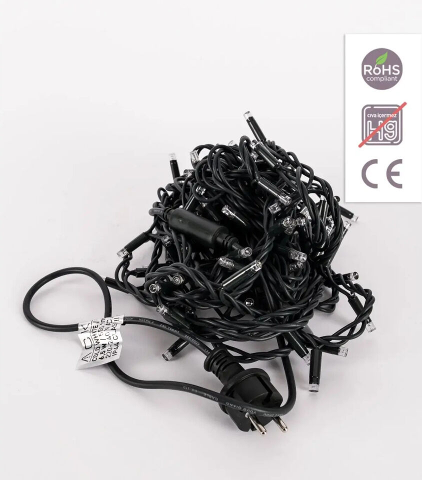ACK 10Mt 100Led 6500K 220V Lüks Serı Eklenebılır Led AS90-00103