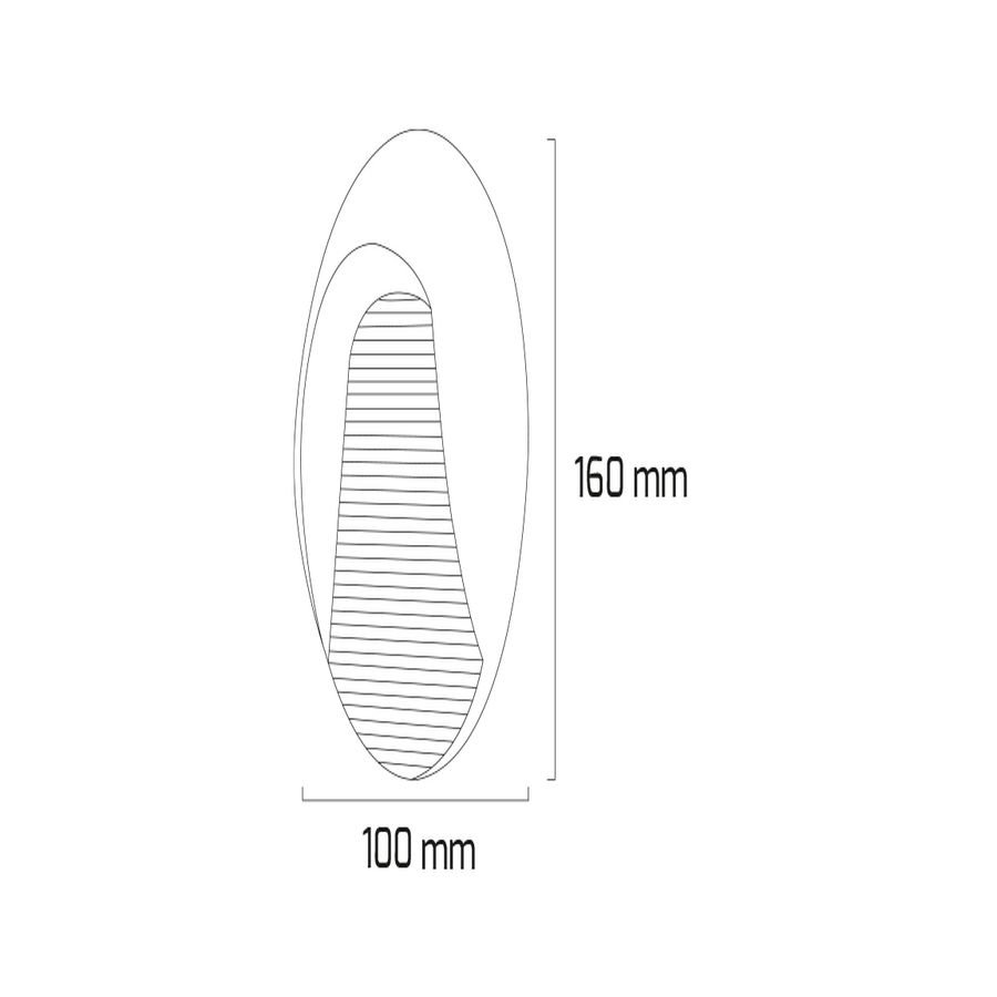 Goya Gy 6234 - Sıva Üstü Led Duvar Armatür 3W Siyah Kasa/3000K*