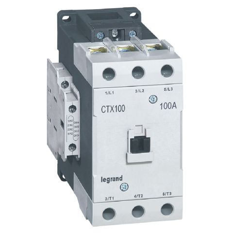 Legrand  CTX³ 3P kontaktör 100A 2NA+2NK 24V DC bobinli LEG-416221