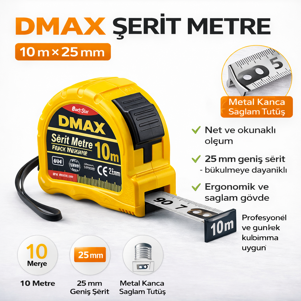 Dmax Serit Metre 10 X 25