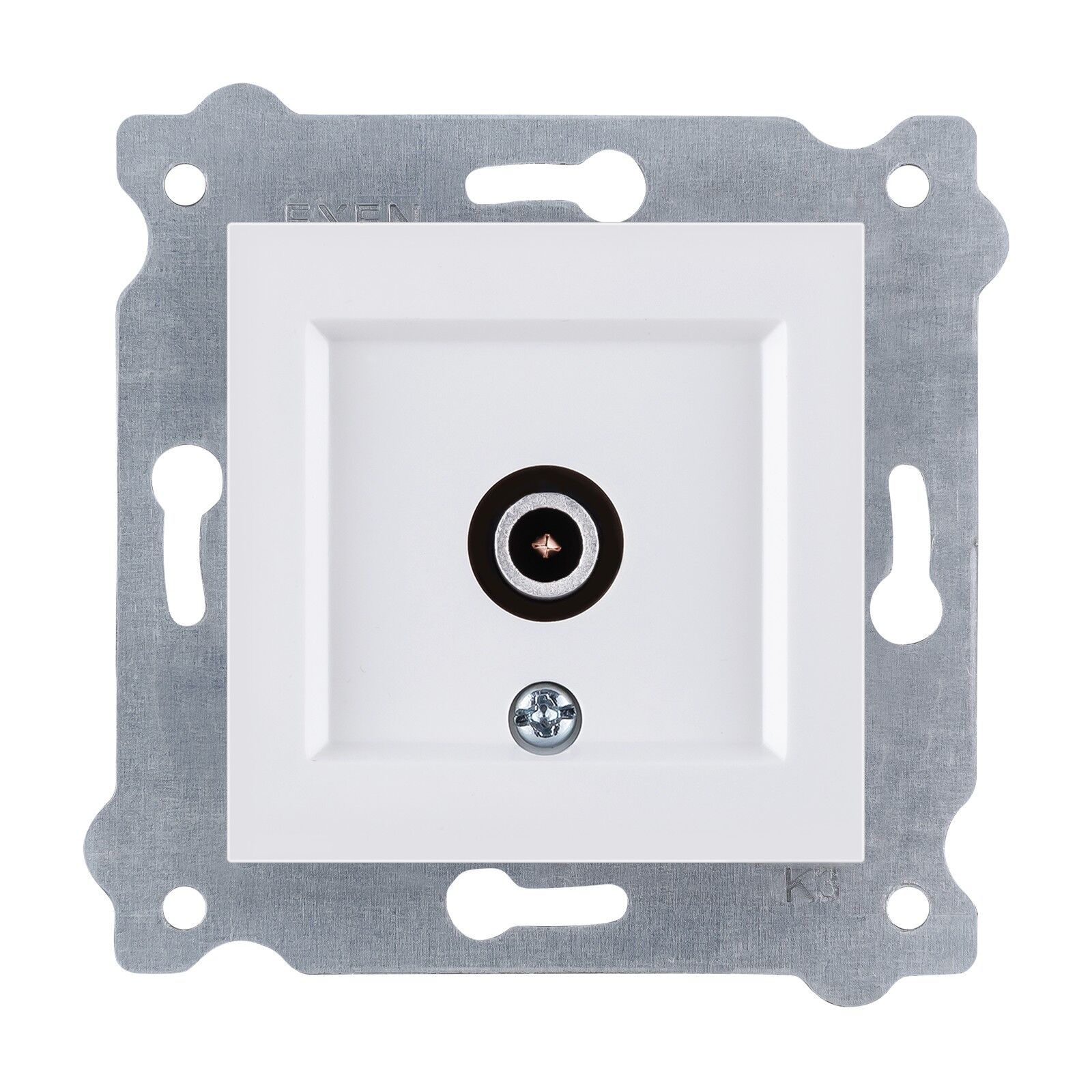 Exen Beyaz Modül+Kapak  Tv Priz Ekranli Geçisli