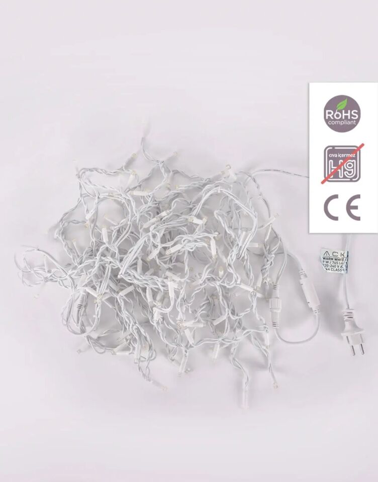 ACK 3000K 220V Lüks Serı Led Saçak Flashlı AS90-00200F