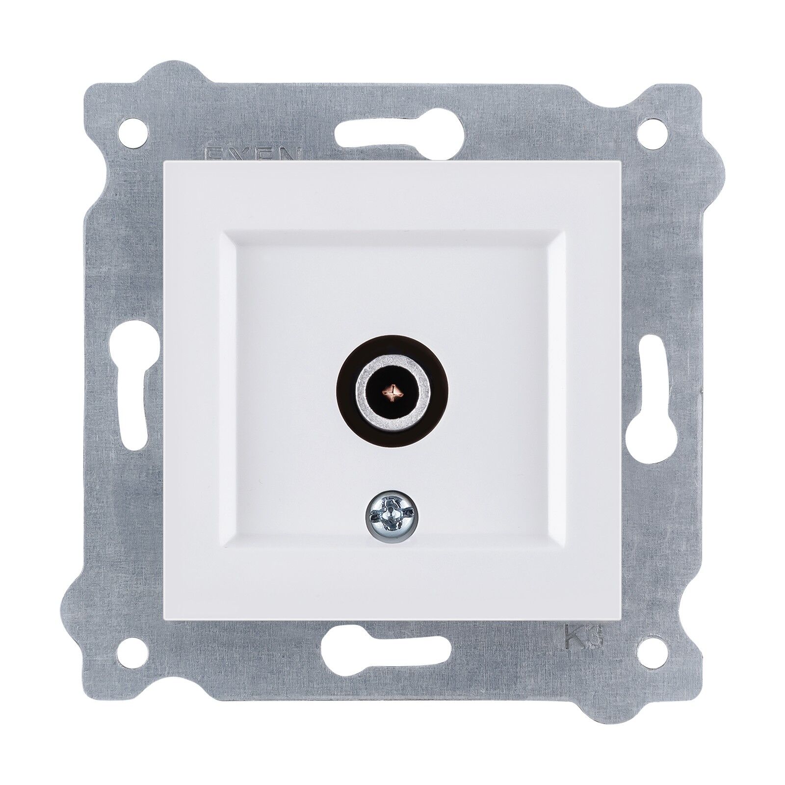 Exen Beyaz Modül+Kapak  Tv Priz Ekranli Sonlu