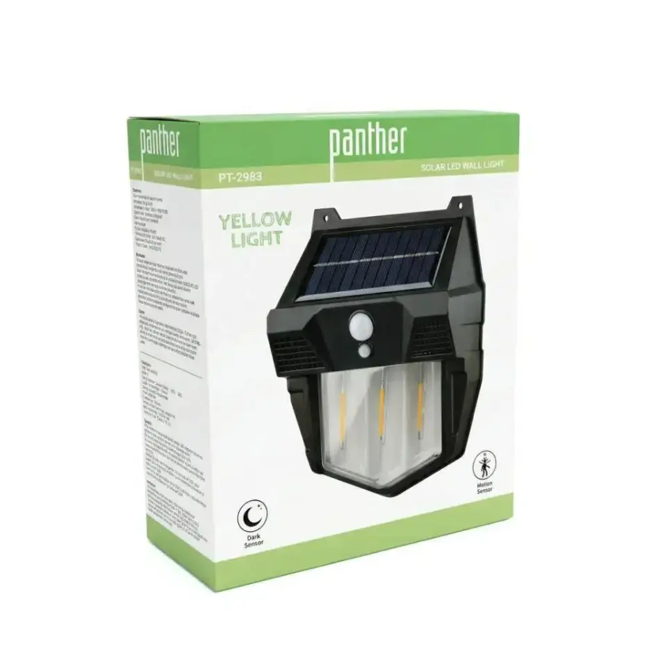 Panther Pt-2983 Solar Led Duvar Lambasi