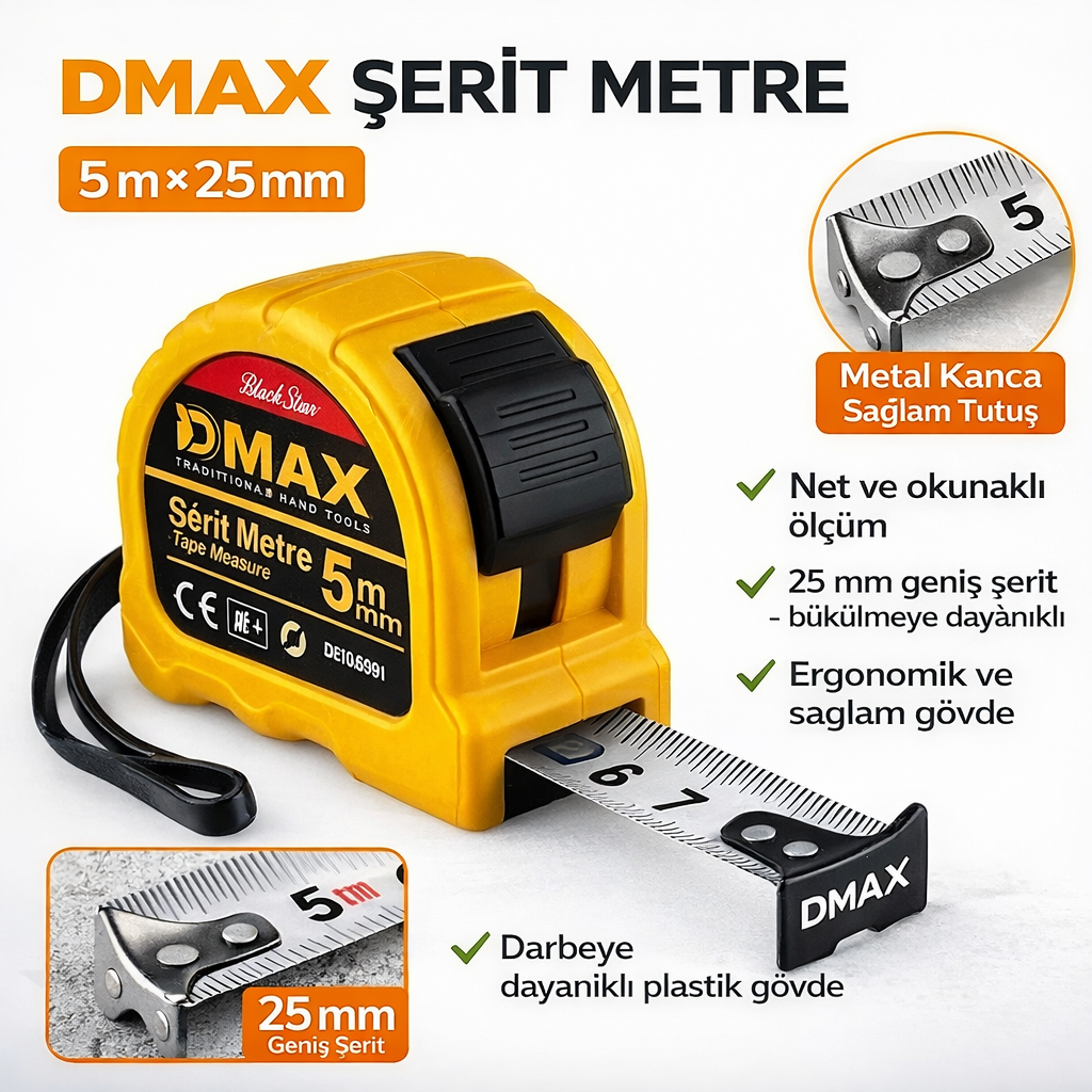 Dmax Serit Metre 5X25