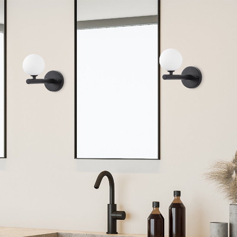 Aydinlatmadunyam Aplik BlackWhite Domino-11033