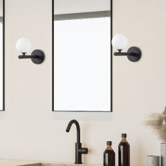 Aydinlatmadunyam Aplik BlackWhite Domino-11033