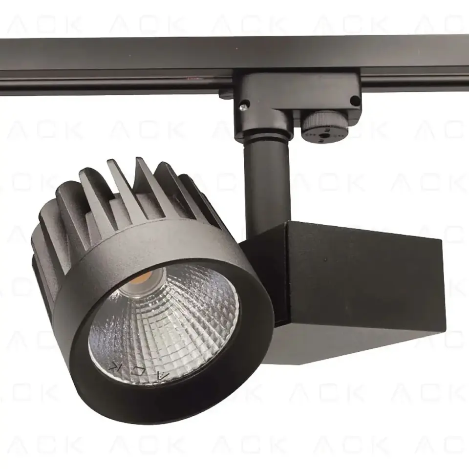 ACK 40W Sıyah 4000K Cob Led Monofaze Ray Armatürü AD30-14611