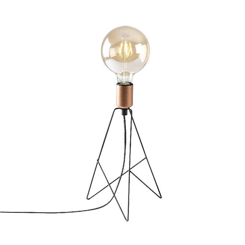 Aydinlatmadunyam Masa Lambasi BlackCopper Piramit-Nt-142