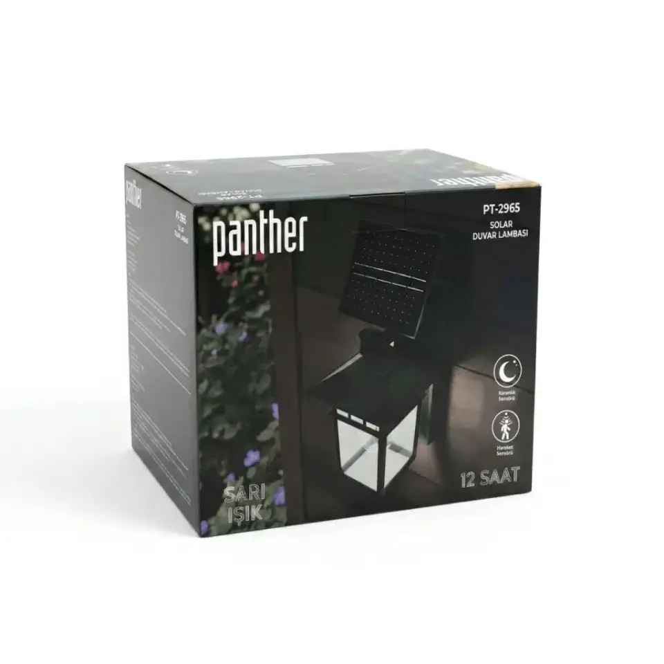 Panther Pt-2965 Solar Led Duvar Lambasi